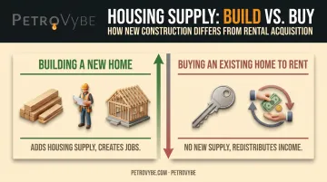 New home construction versus buying existing home wealth creation comparison