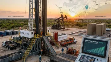 PetroVybe oil and gas development site with active drilling operations in Texas