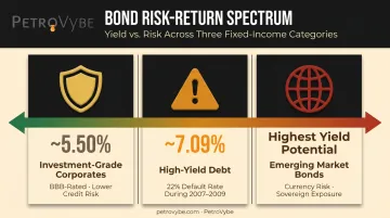 Fixed income yield comparison investment-grade high-yield and emerging market bonds risk spectrum
