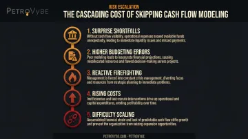 Five consequences of skipping cash flow modeling infographic