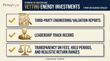 Due diligence checklist for vetting alternative energy investment opportunities