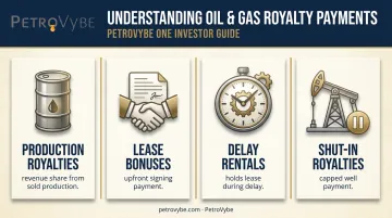 Four types of oil and gas royalty payments explained visually