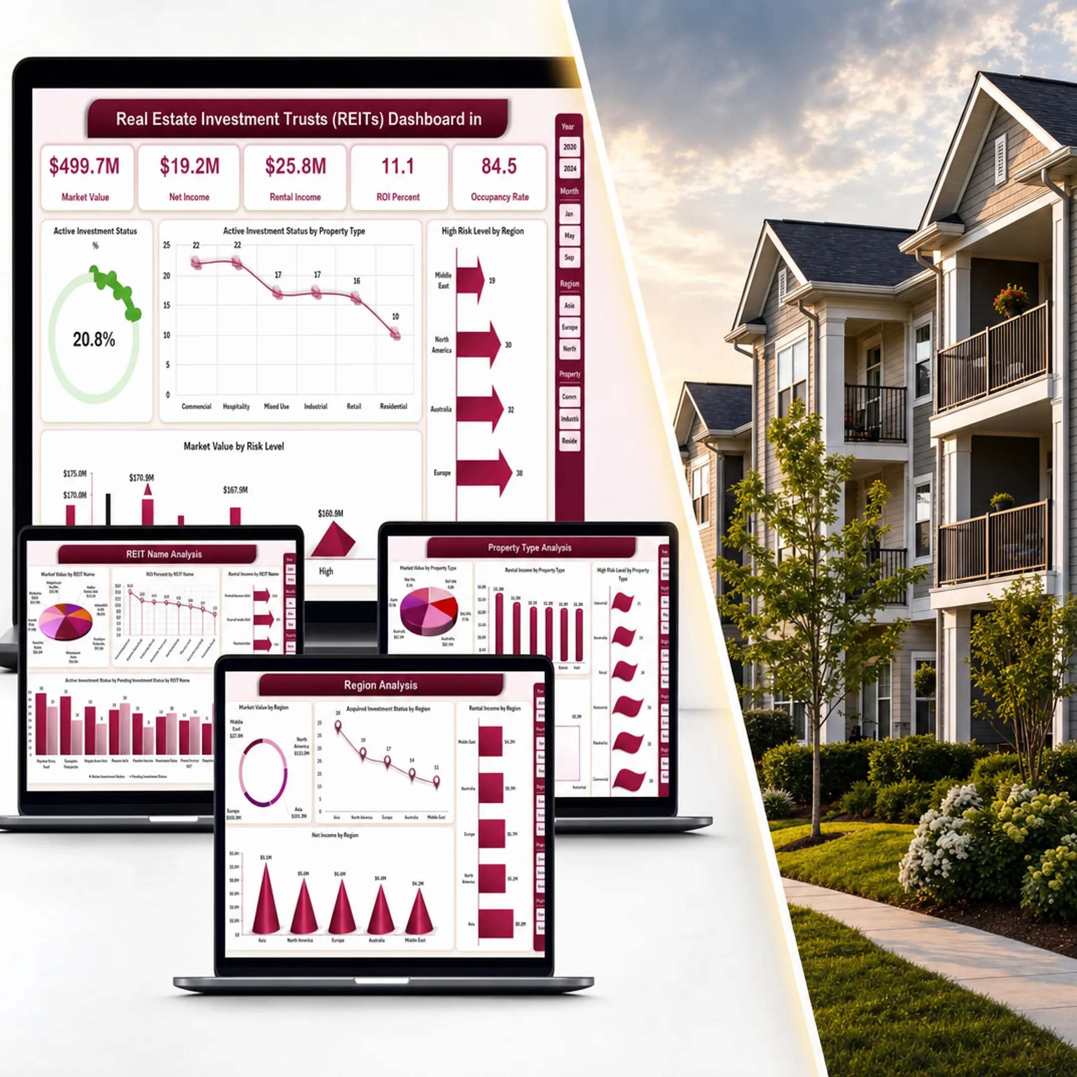 Rental property and REIT investment options for real estate income
