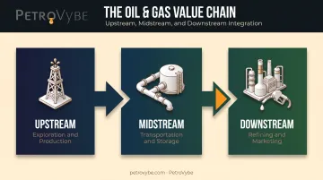 Upstream midstream downstream value chain segments of integrated oil companies