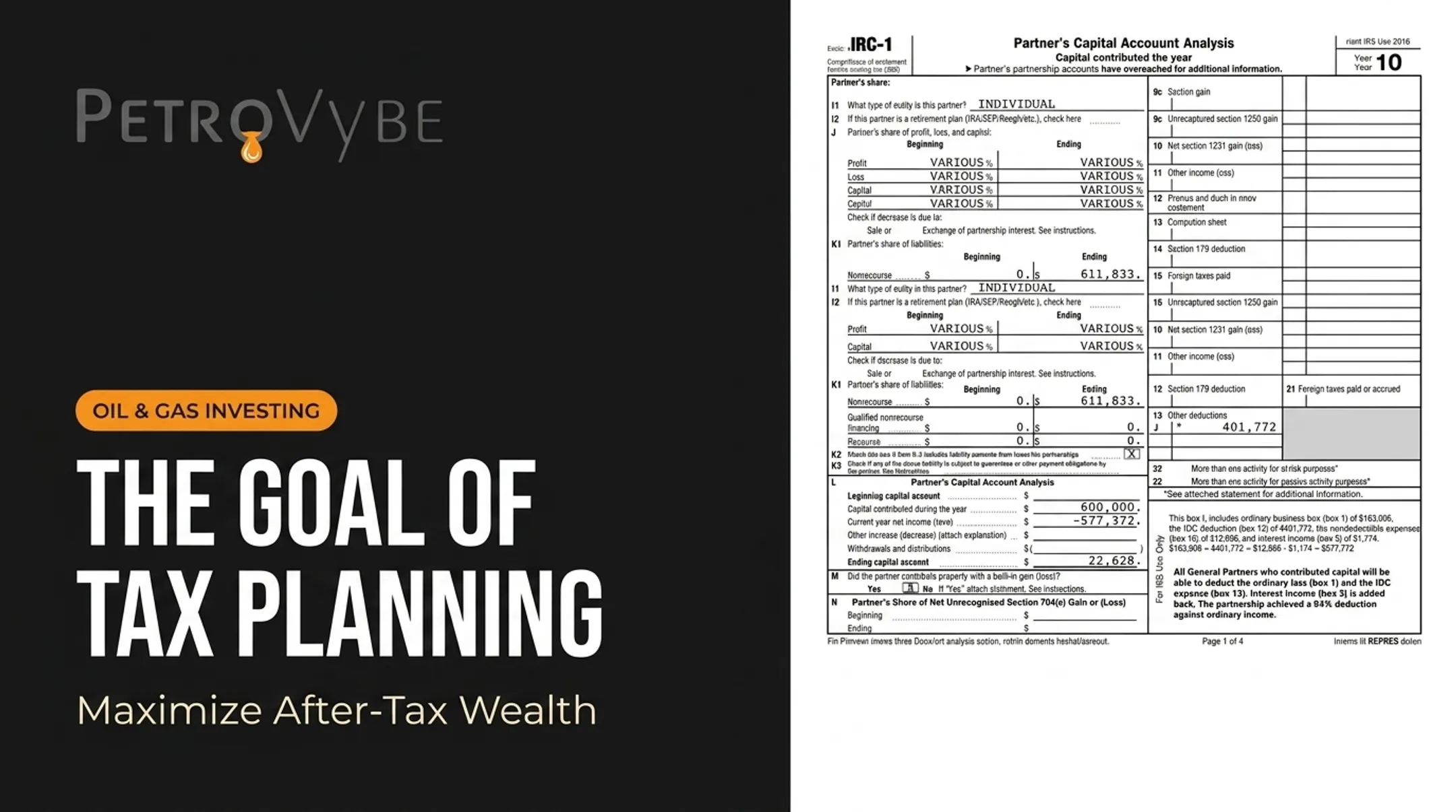 The Goal of Tax Planning: Maximize After-Tax Wealth