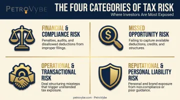 Four types of tax risk businesses and investors must manage infographic