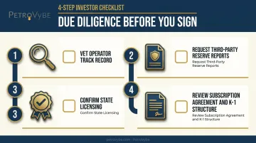 4-step due diligence checklist before signing oil gas investment