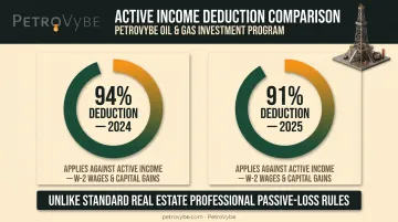 Intangible Drilling Cost tax deduction percentages comparison 2024 versus 2025