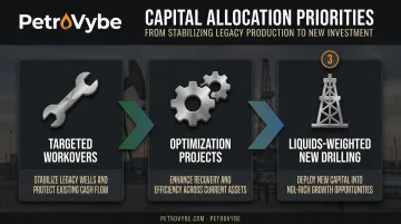 Oil and gas capital reallocation strategy from workovers to new drilling