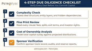 Pre-investment due diligence checklist four verification steps