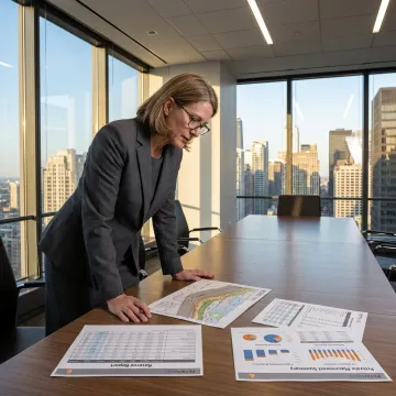 Chicago private wealth meeting reviewing energy investment strategy