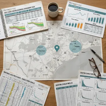 Oil and gas research data and drilling maps