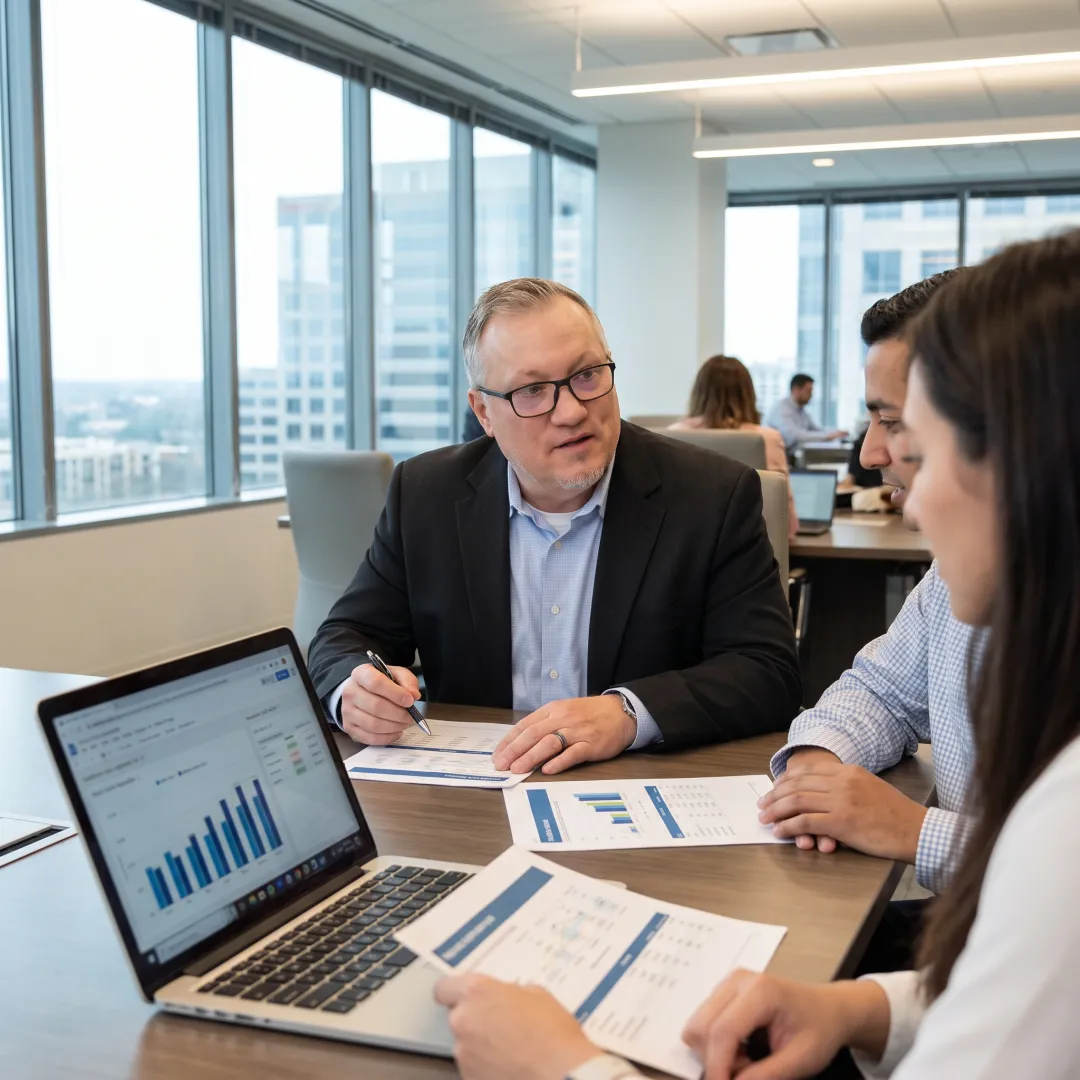 Dallas wealth advisor discussing investment strategy