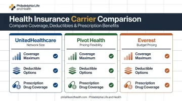 UnitedHealthcare Pivot Health Everest short-term insurance plan comparison chart