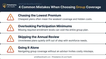 4 common mistakes small businesses make selecting group health insurance