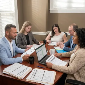 Small business owner discussing disability insurance with an advisor