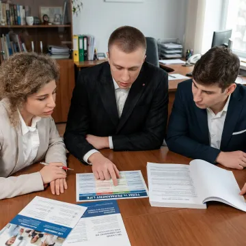 Advisor explaining life insurance coverage options