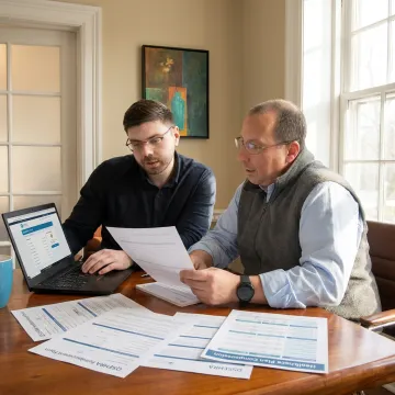 Small business owner reviewing a QSEHRA plan