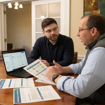Advisor explaining ICHRA reimbursement options