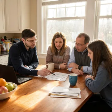 Connecticut family reviewing dental insurance options
