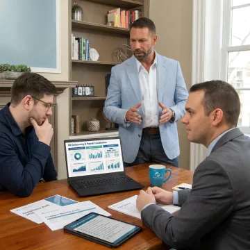 Advisor discussing outsourced HR support