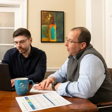Client reviewing supplemental dental plan benefits