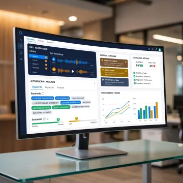 AI call analytics platform dashboard