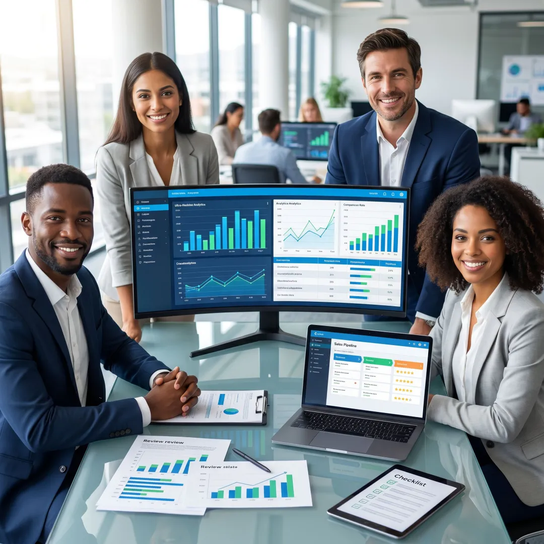 Software comparison dashboard for sales enablement platforms