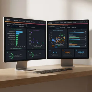Training impact analysis dashboard template