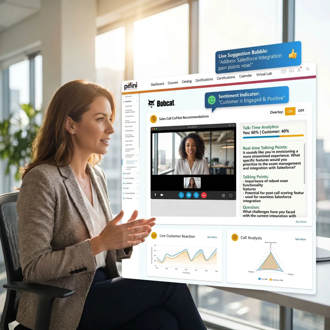 AI coaching assistant supporting a live 1-on-1 call