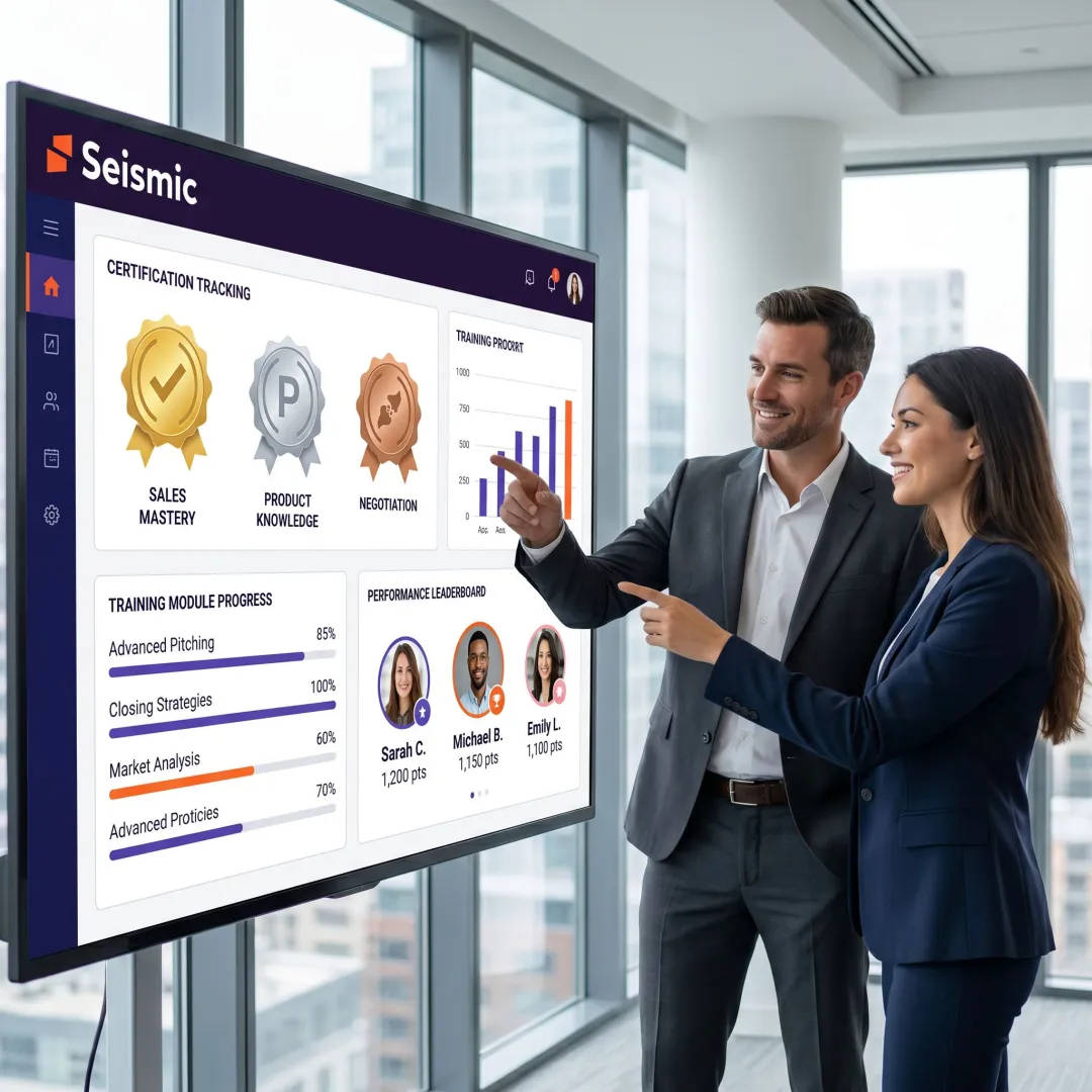 AI-powered LMS consulting dashboard for sales enablement