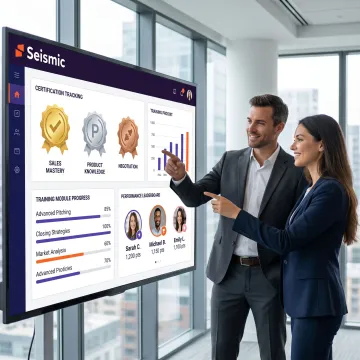 AI-powered LMS consulting dashboard for sales enablement