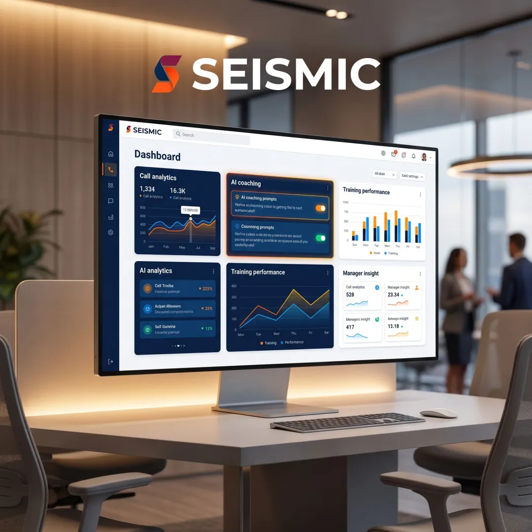 Enterprise sales coaching platform dashboard