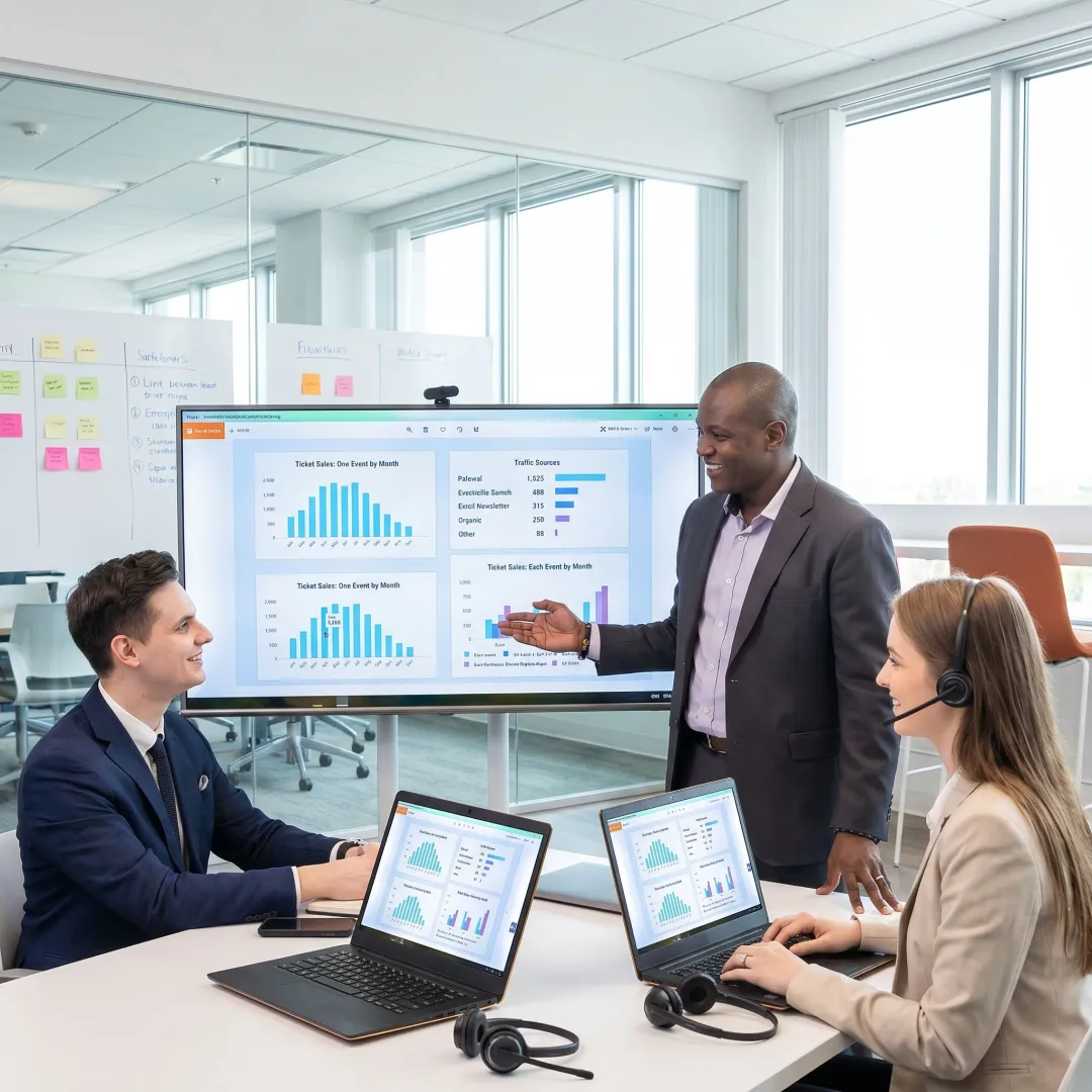 Software sales coaching session with AI tools