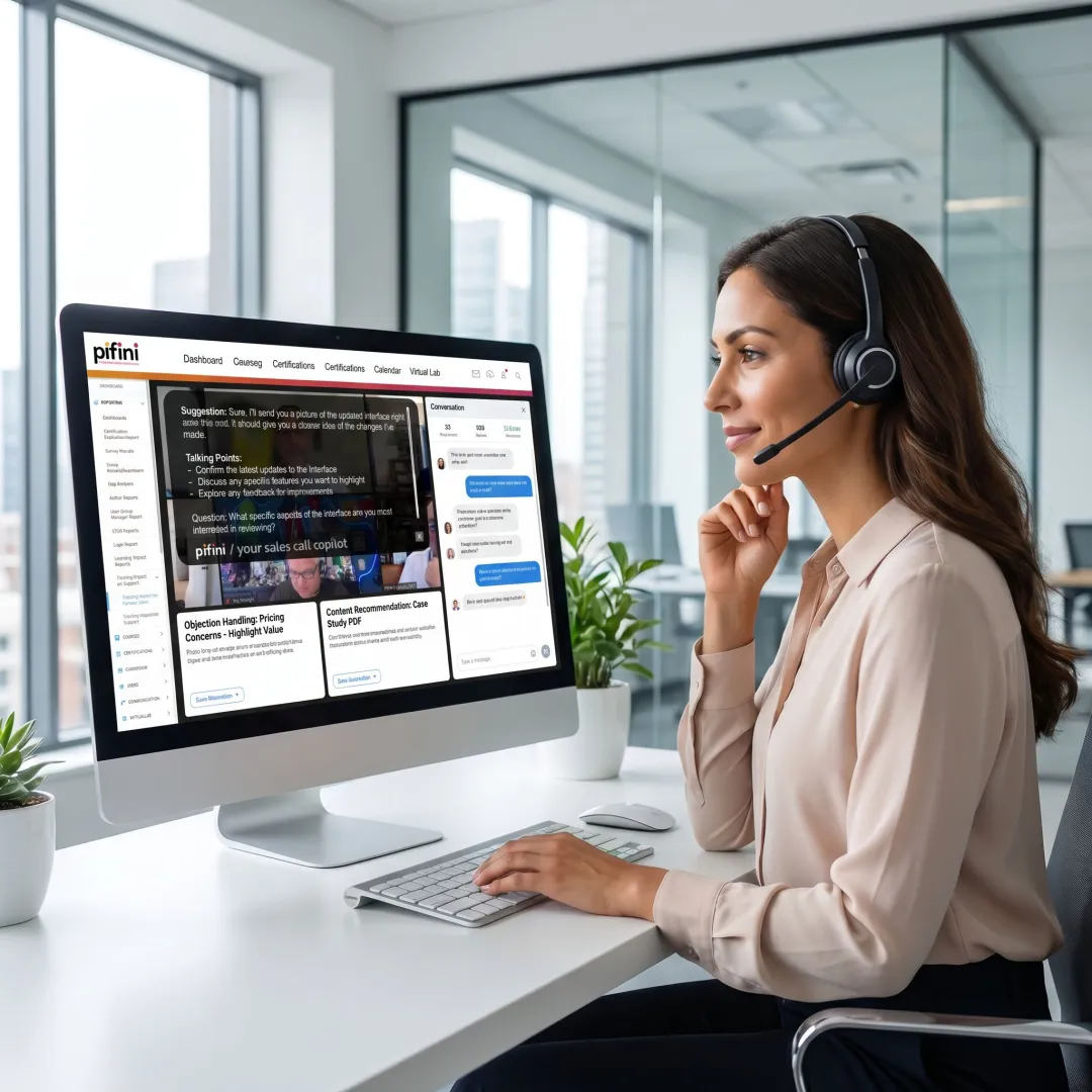 AI sales assistant supporting a live customer call