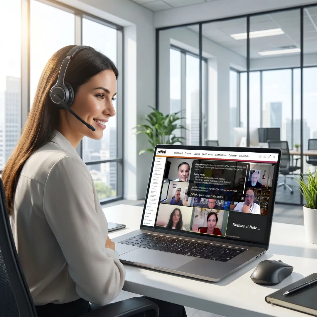 AI-assisted sales rep on a live demo call