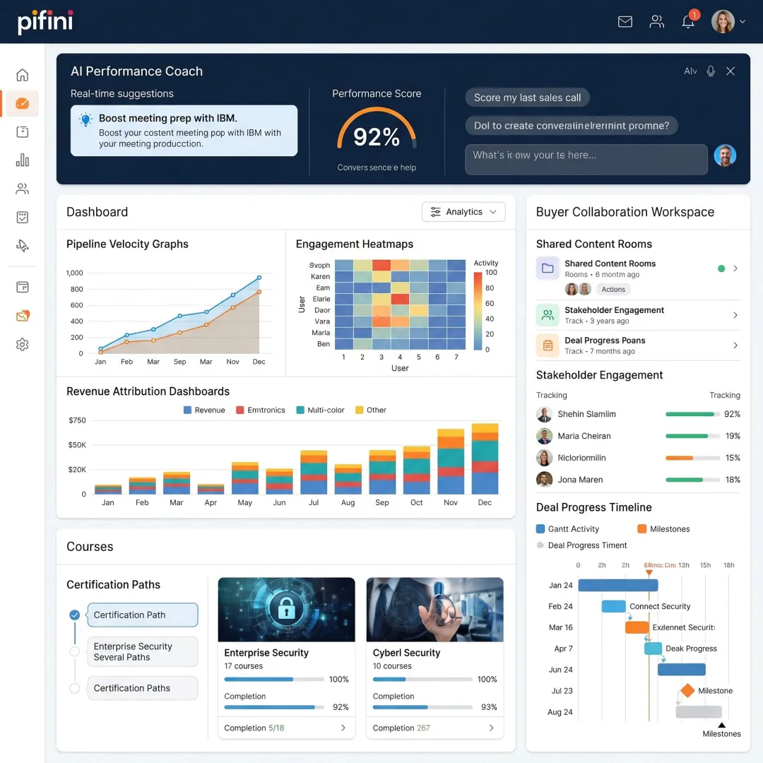 Partner enablement platform interface