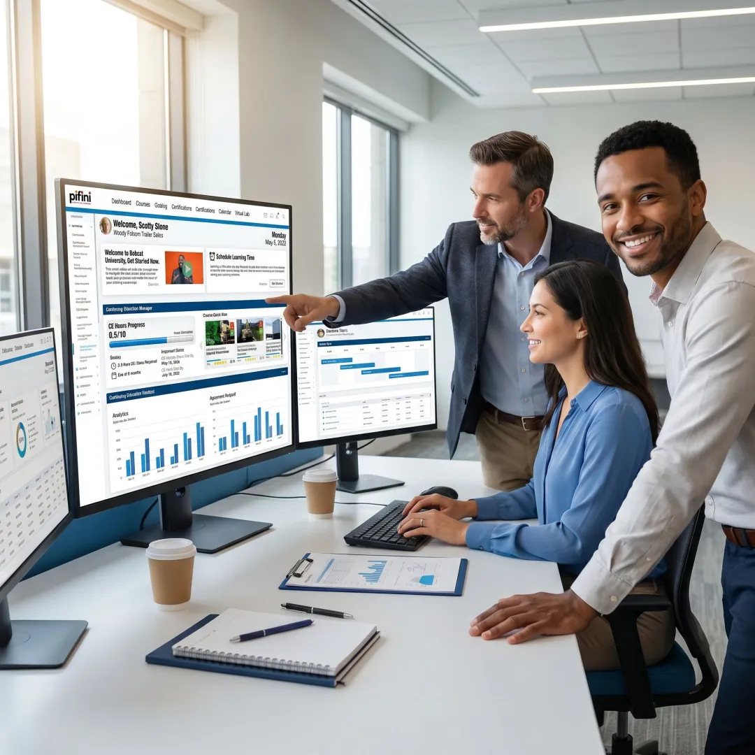 Enterprise team using channel partner onboarding software dashboard