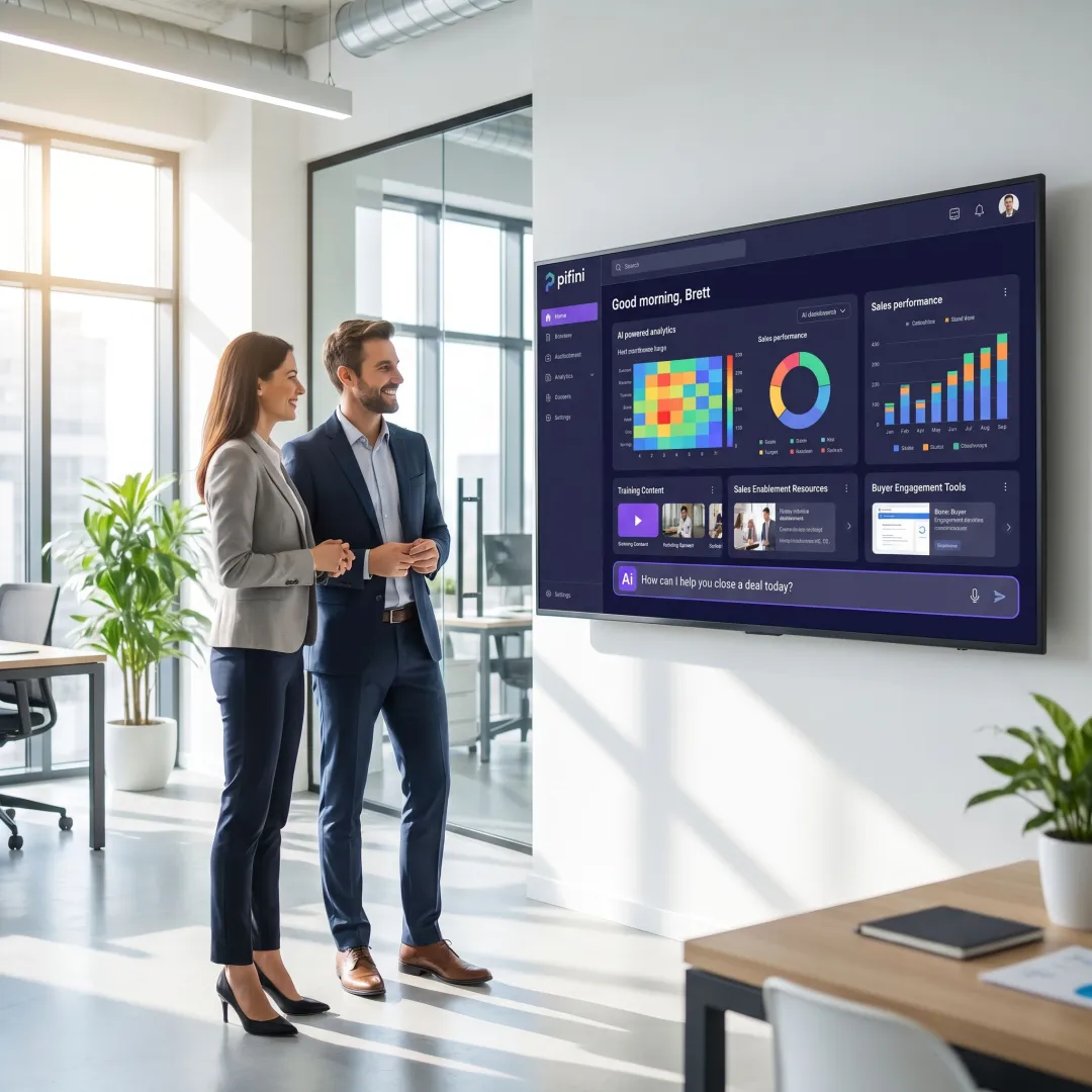 Channel partners using an AI enablement platform