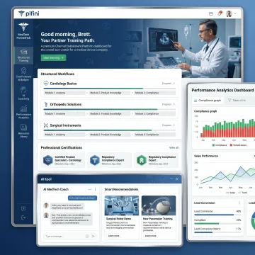 Medical device partner training and coaching platform