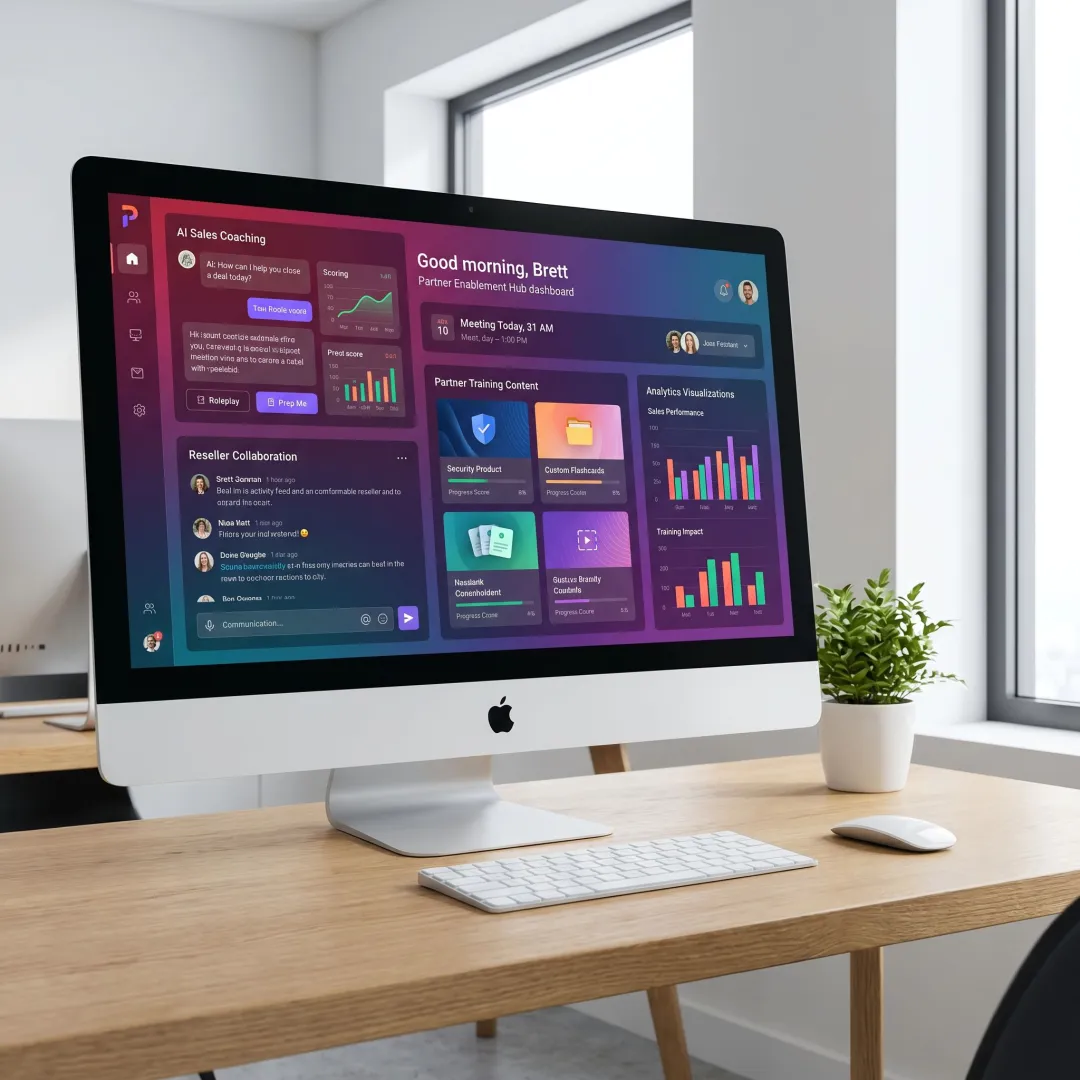 Channel partner sales enablement platform dashboard