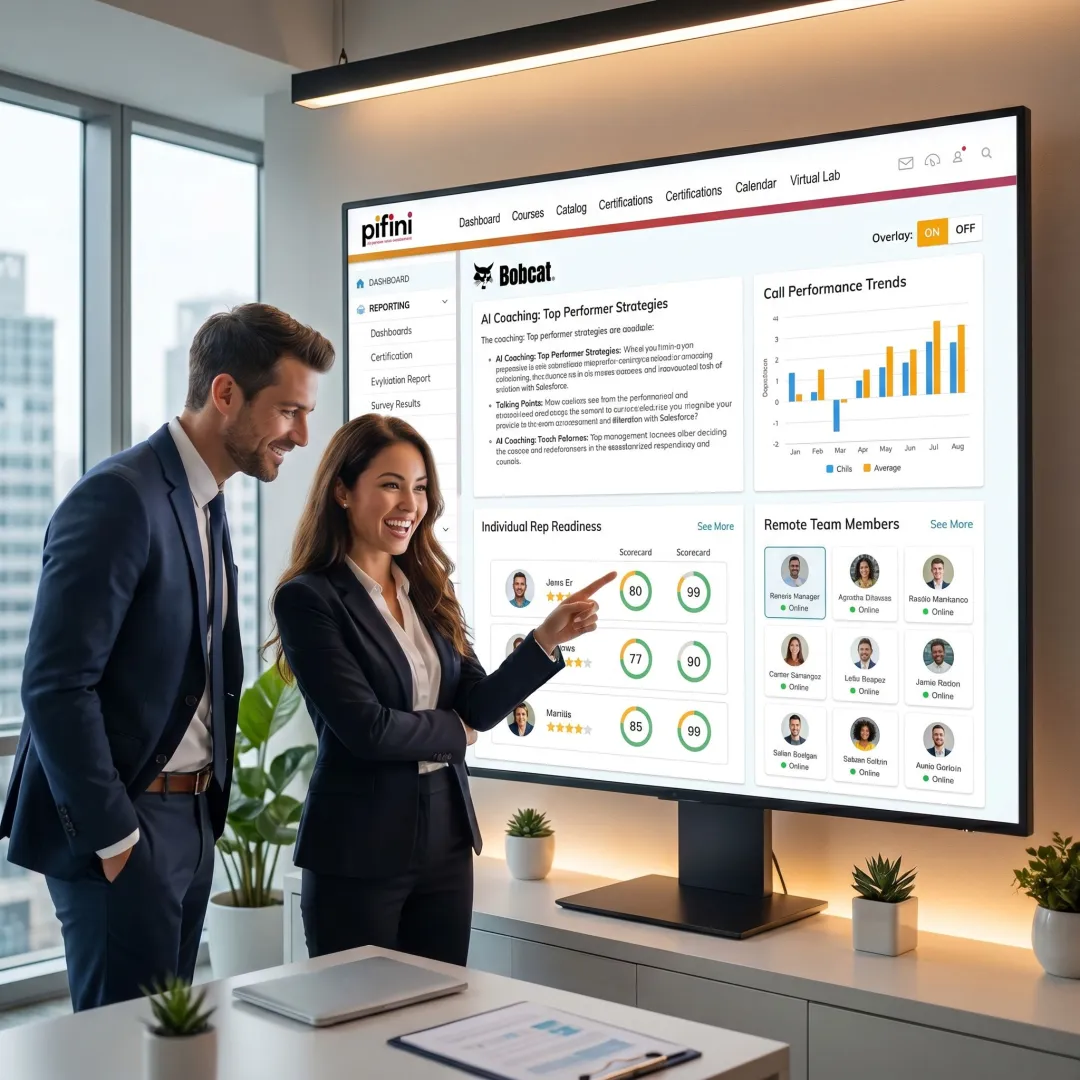 Remote sales coaching platform with AI insights