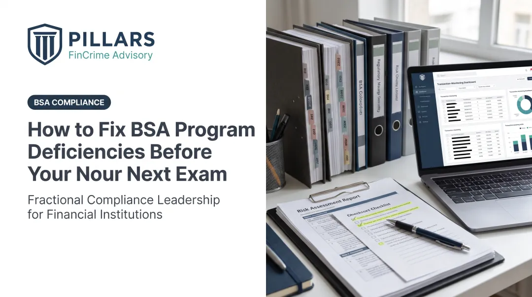 How to Fix BSA Program Deficiencies Before Your Next Exam