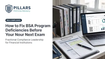 How to Fix BSA Program Deficiencies Before Your Next Exam