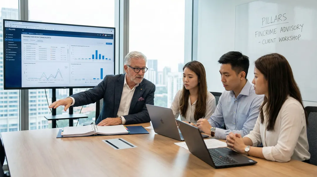 Pillars FinCrime Advisory consultant delivering end-to-end AML compliance program support