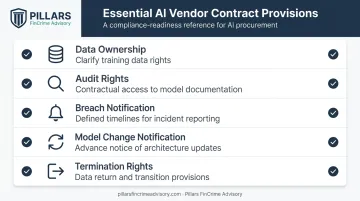AI vendor contract five essential provisions checklist for credit union risk management