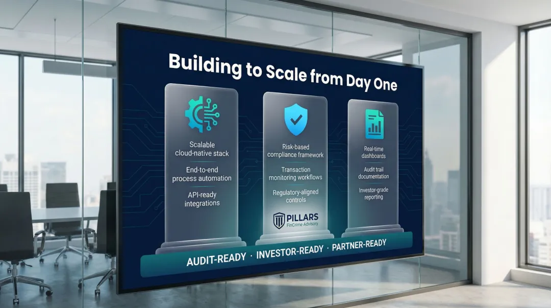 Three dimensions of early-stage fintech digital transformation framework infographic