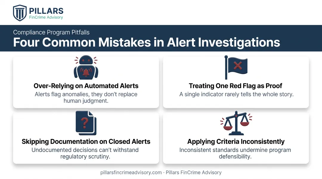 Four common mistakes compliance teams make handling AML red flags