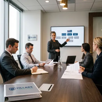 Advisor presenting a scalable compliance strategy