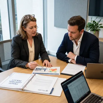 Compliance professional reviewing payment risk controls